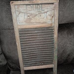 Vintage Wooden Washboard